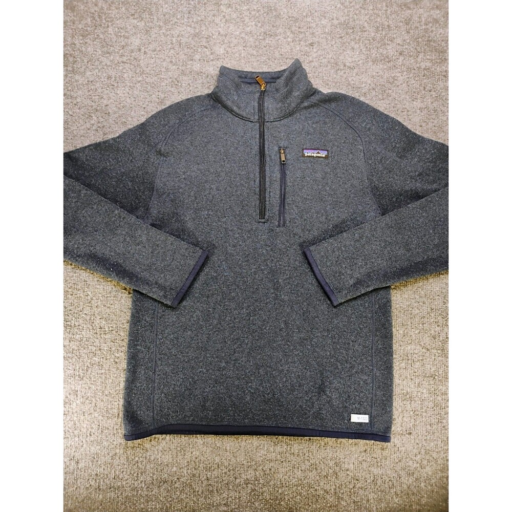 Patagonia Better Sweater Mens Small navy 1/4 Zip Fleece Pullover Hiking Outdoor